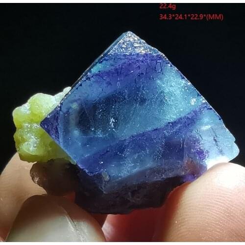 6.8-10.8g Natural rare spherical mica purple blue fluorite mineral specimen and stone decoration crystal healing energy QUARTZ G