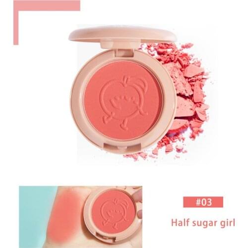 6 Colors Matte Blush Face Mineral Pigment Cheek Blushe Powder Lightweight breathable Blusher Makeup cosmetics