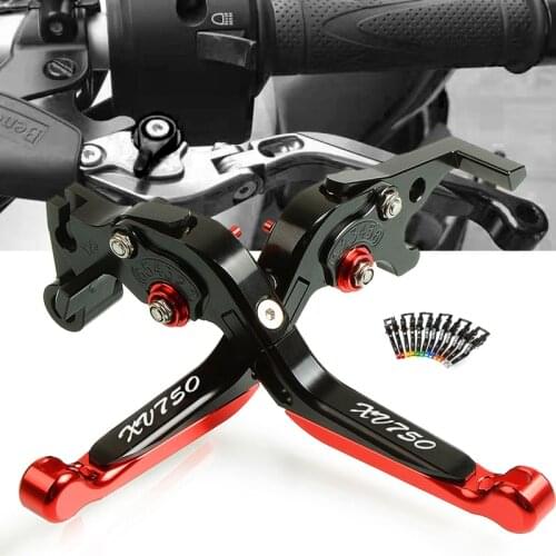 Motorcycle Accessories CNC Brake Clutch Levers Adjustable Folding Extendable For yamaha XV750SE