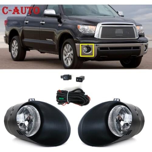 Car Halogen Fog Lamp Bulb H11 12V 55W With Wiring kit and Switch Fog Light For Toyota Tundra 2007 2008 2009 2010 2011 2012 2013