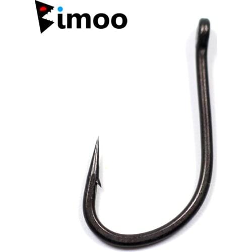 Bimoo 100pcs/pack #2 #4 #6 #8 Coating Carp Fishing Wn Hooks High Quality Strong Carp Hook Wholesale