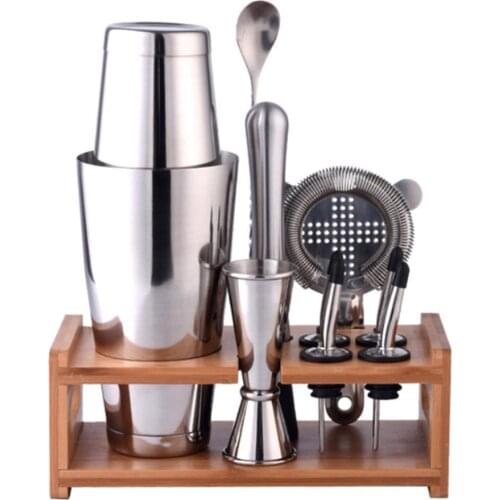 Wine Coctelera Batidora Boston Recipe Mixer Shaker Bartender Barware Kit Kitchen Bar Tools Stainless Steel Cocktail Shaker Set