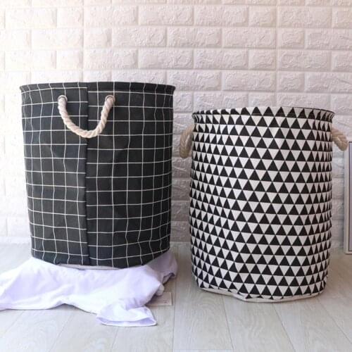 Household Foldable Waterproof Laundry Clothes Toys Storage Bag Bucket Organizer