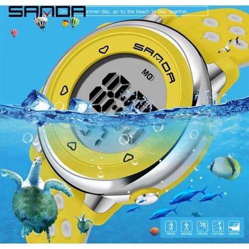 BASID Sport Mens Watch Kids Boys Girls Child Watches Cartoon Waterproof For Christmas Birthday Gifts Digital Clocks Students