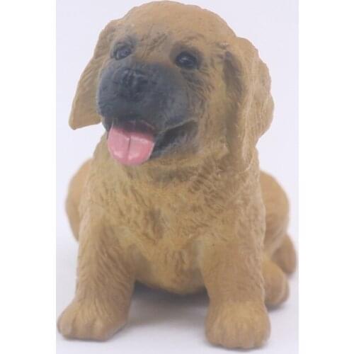 CollectA Farm Time Animals Golden Retriever Puppy Pet Dos Plastic Simulation Toy Model #88117