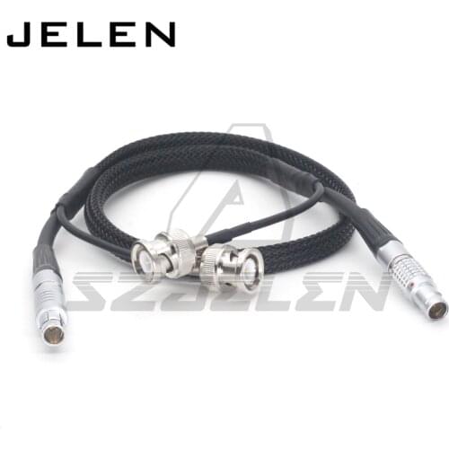 2 pin to rs 3 pin Cable forTeradek Bolt Pro 1000/3000ft power cable and SDI camera monitor SDI line, BNC plug to BNC plug