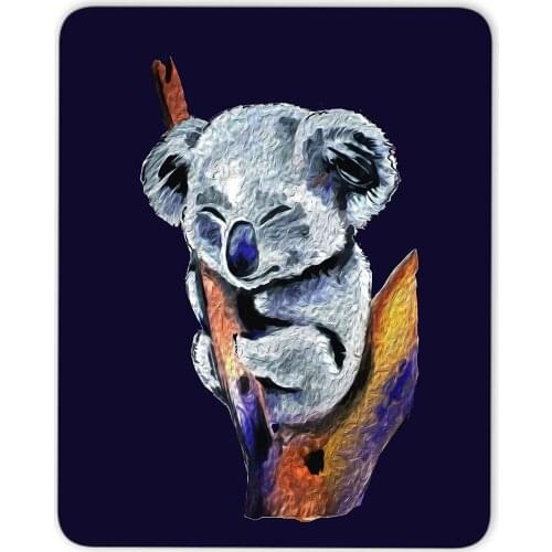 Qien BaiSei Little Baby Koala Sleep Mouse pad-Non-Slip Rubber Mousepad-Applies to Games，Home, School,Office Mouse pad