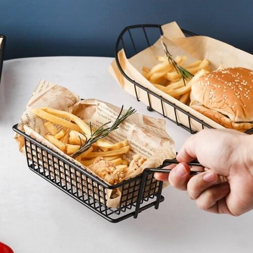 Creative tableware French fries paper Snack Paper pad Fried snack basket Fried chicken Oil paper with chicken Kraft paper platos