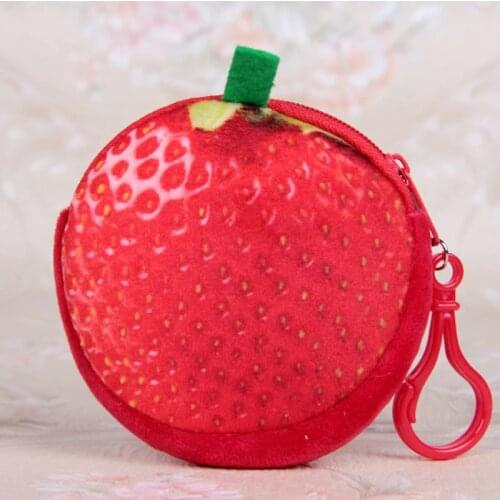 Creative Watermelon Coin Bags Fruit Wallet Girls Watermelon School Child Pen Pencil Bag Zipper Case Children Coin Purses