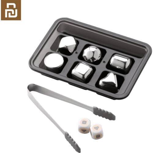 Xiaomi Mijia Circle Joy Frozen Ice Cube recyclable 304 Stainless Steel Washable Use For Various drinks Not Spoil Taste