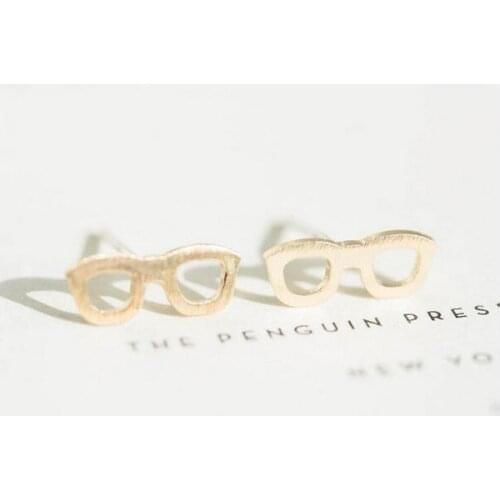 Fashion glasses in the shape of stud earrings for women