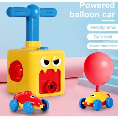 Power Balloon Launch Tower Toy Puzzle Fun Education Inertia Air Power Balloon Car Science Experimen Toy for Children Gift