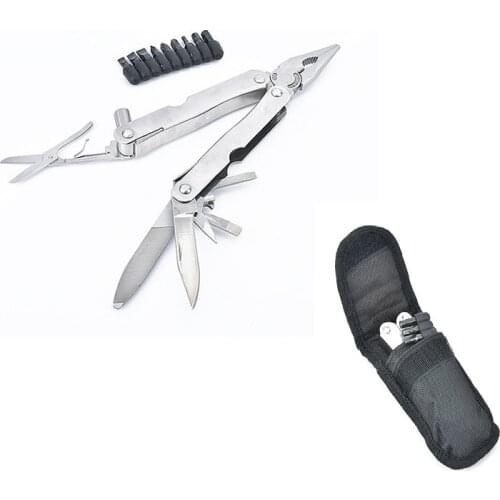 MultiTool Pocket Knife Multi Function Pliers Tool Stainless Steel Portable Camping Multipurpose Combined Cutter Hiking Tools Bag