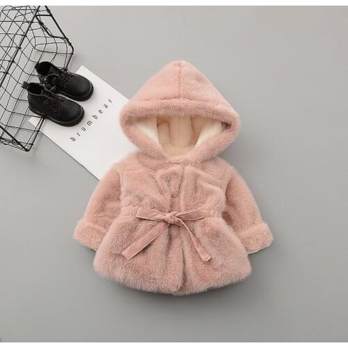 2020 new girls winter jacket 0-4 years old children Korean style princess fur coat super warm girls winter coat