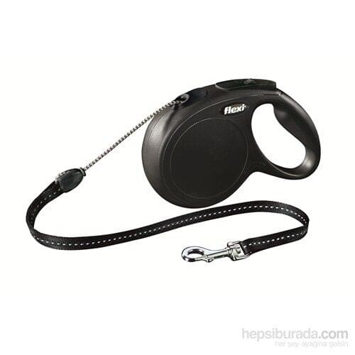 Flexi New Classic 8M İp M Black Automatic Leash