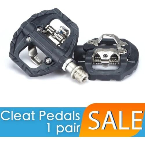 MTB Pedals Dual Platform Self-Locking Road Bike Pedals Compatible SPD Structure Bike Accessories ZP-109S Clipless Pedals