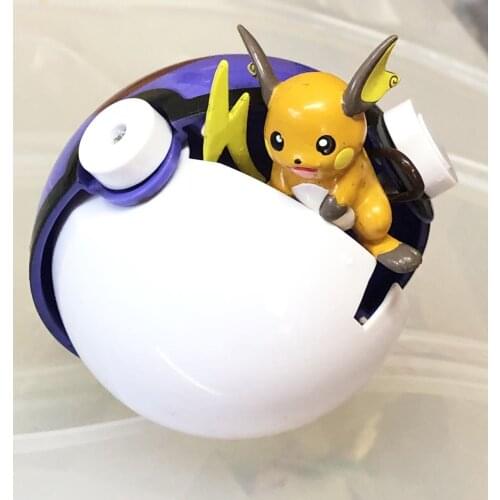 Pokemon Catching Toy Elf Ball Cyndaquil Raichu Doll Can Catch Interactive Toy Gift