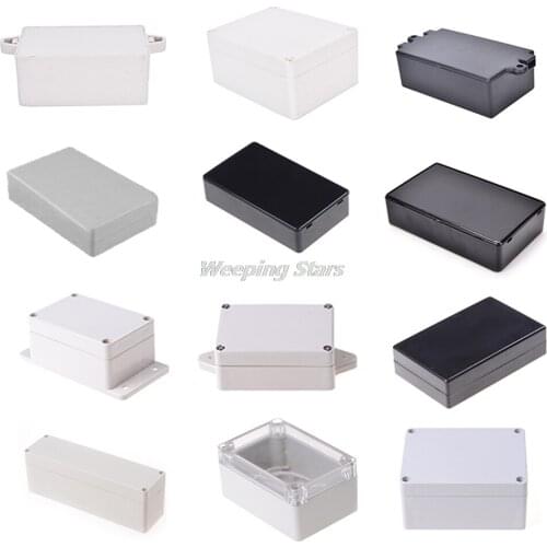 Connector Plastic Electronic Project Box Electrical Supplies 9 Sizes To Choose DIY Enclosure Instrument Case White Black New