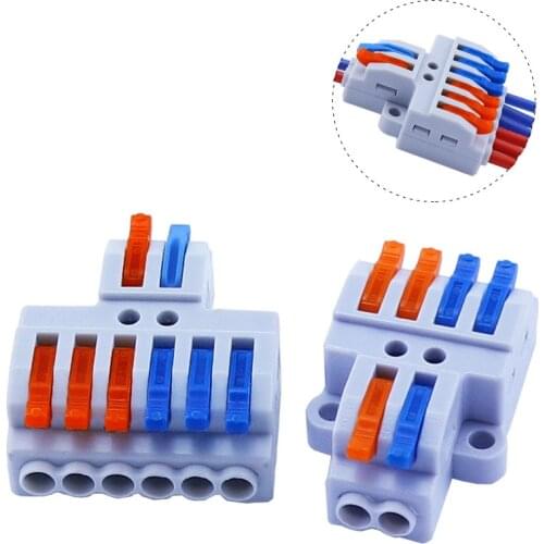 5/10pcs/Lot SPL-42/62 Wire Connector splitter cable terminal compact wire connector screw fixed connector