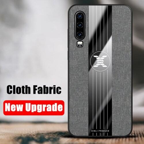 Fabric Cloth Case For Huawei P30 P40 P20 Lite Pro Soft Silicone TPU Case Cover on For Huawei P Smart Z Plus 2019 2021 2018 S Pro