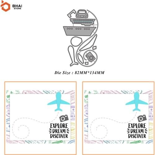 Transportation Metal Cutting Dies Cut Decoration Scrapbook Paper Card Embossing Decor Craft Mold New Arrival 2021