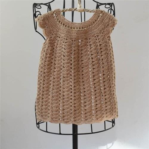 QYFLYXUE-crochet baby girl dress babies newborn baby clothes baby girl dress clothing Newborn Dress Photlots of colours 0-12M