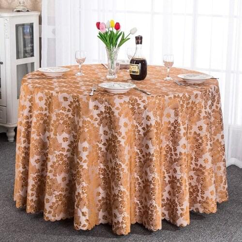 Upscale Waterproof and Anti-oil Round\Square Tablecloths 7 Style Suitable For Wedding Banquet Hotel Home Floral Table Cloth
