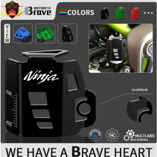 Rear Brake Fluid Reservoir Guard Cover Protector For KAWASAKI Ninja 300 250 400 Motorcycle Accessories Ninja400 NINJA250