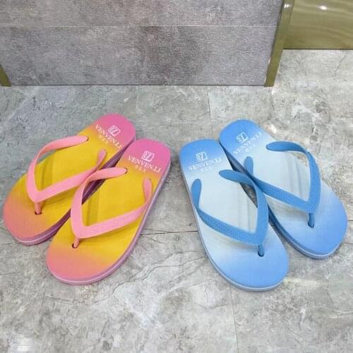 V VL Couples slippers Italian counter flat bottom slippers full of personality 2021 summer new the same womens shoes