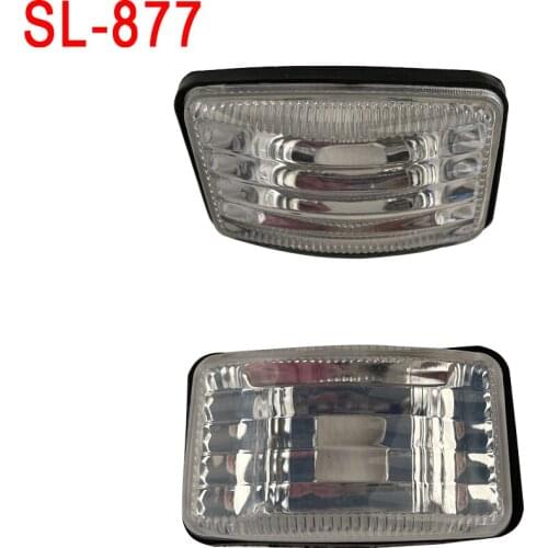 1 Pair Car Side Marker Light Lamp Waterproof Position Indicator Front Park Light with T10 Blue White bulb For Toyota Nissan