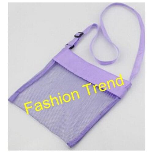 100pcs/lot drop shipping 5 colors mixed kids seashell bag beach tote children storage bag sand away beach bag for toys