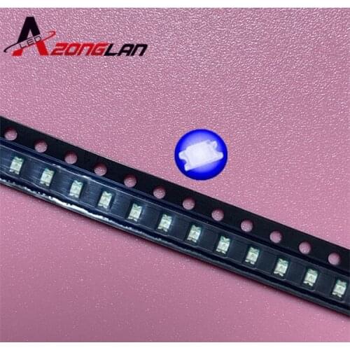 100pcs SMD 0805 Blue Super Bright SMD LED Lamps Diodes 0805 LED 0805 diodes 460-465nm 80-120mcd 3.0-3.4v light-emitting diode