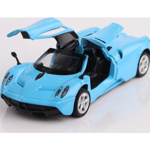 14CM 1:36 Scale Metal Alloy for Pagani Auto Gull Wing Door Racing Car Pull Back Diecast Vehicles Model Toys for Children Kids