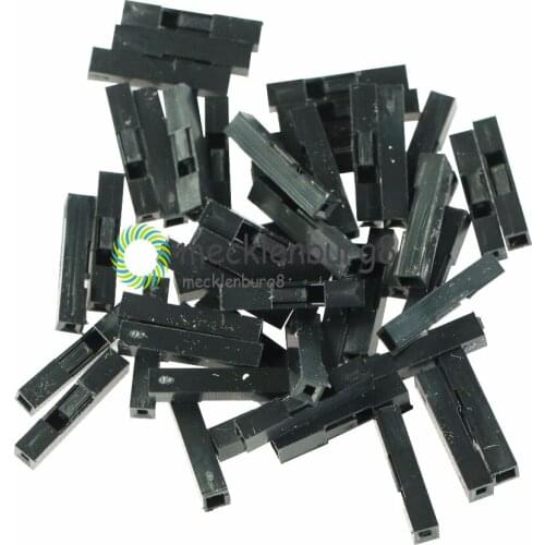 200Pcs 2.54mm 1P Jumper Wire Cable Housing Female