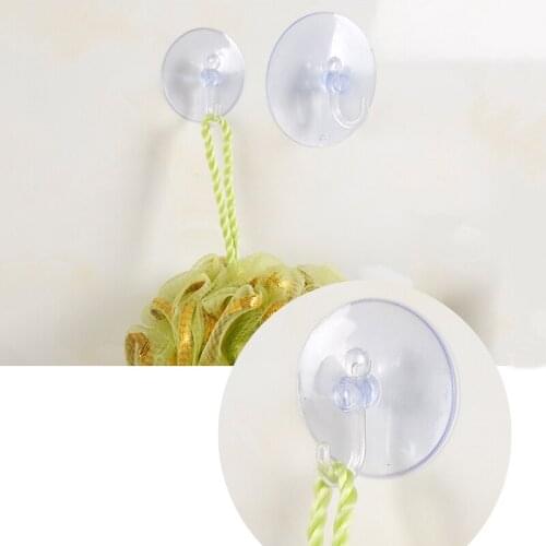 5 piece 5cm transparent air sucker clothes hook loop towel hanger bag pothook Kitchen bathroom ropa tendida kleren opknoping