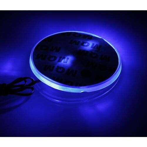 Car Decorative Light Lamp Auto LED Emblem light Badge Sticker light 3Colors white/blue/red LED Logo Light