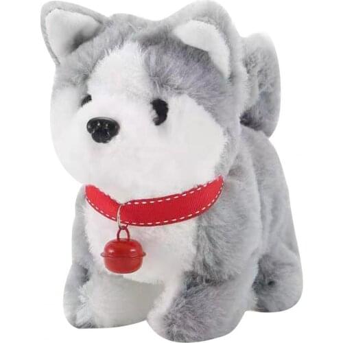 Free Shipping Cute Electric Plush Simulation Sound Teddy Corgi Dog Rabbit Tail Wagging Ass Shaking Toy Gift