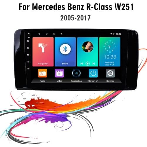 Eastereggs For Mercedes Benz R Class W251 R280 R300 R320 R350 R63 2005-2017 2 Din 9" Car Multimedia Player Android GPS Autoradio