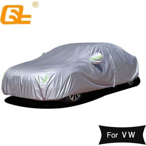 190T Universal Car Covers Outdoor sun protection Dustproof rainproof Snow protection for volkswagen polo passat golf tiguan
