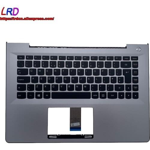 New C Cover Upper Case Palmrest with UK English Keyboard for Lenovo U41 S41 -70 -75 -35 500S-14 300S-14ISK Laptop 5CB0J33095