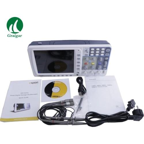 New OWON 100Mhz Storage Digital Oscilloscope SDS7102V 1G/s Large 8" LCD with VGA Output by Fast Shipping