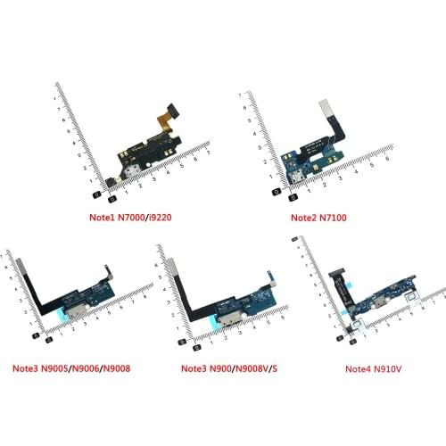 Charging Port For Samsung Galaxy Note1 N7000 i9220 Note2/3/4 N7100 N900 N9002 N9005 N910F N9100 Charge Board Connector Socket