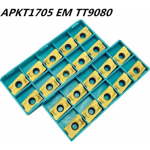 Tungsten Carbide Turning Tool APKT1705 EM TT9080 Internal Metal Turning Tool CNC Machine Tools Milling Tool Milling Blade