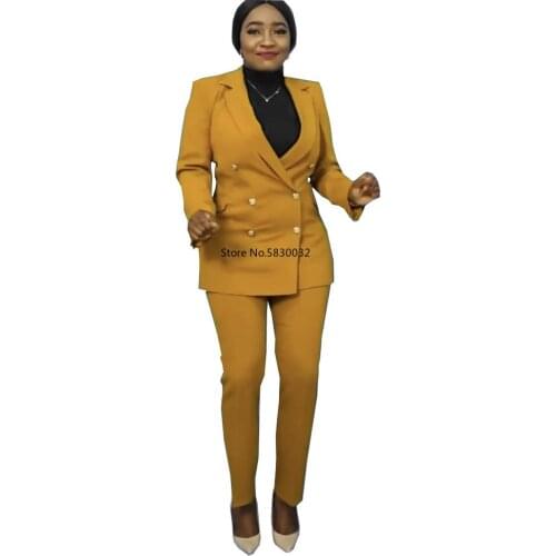 2 Piece Set Africa Clothing African Dresses for Women Dashiki Two Piece Set Outfit Blazer Top+ Pants Famous Suit African Clothes