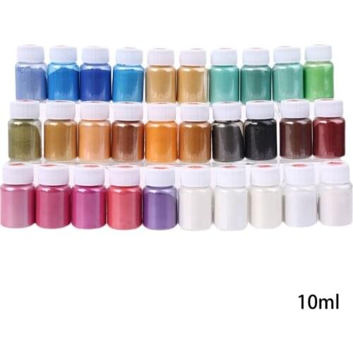 32 Colors Pearlescent Natural Mica Mineral Powder Epoxy Resin Dye Pearl Pigment G32D