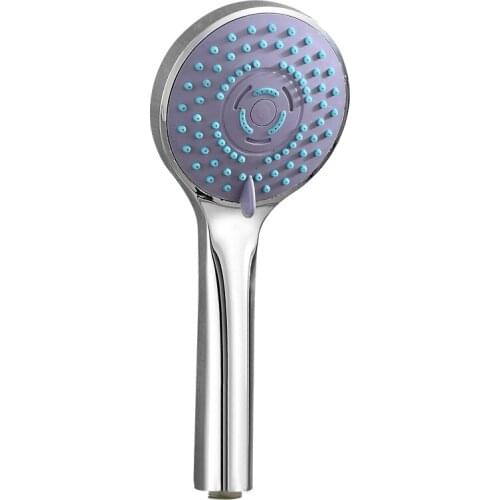 Plastic 5 Modes Adjustable Bathroom Shower Head Water Saving High Pressure Round Hand Held Shower Head Water Sprayer