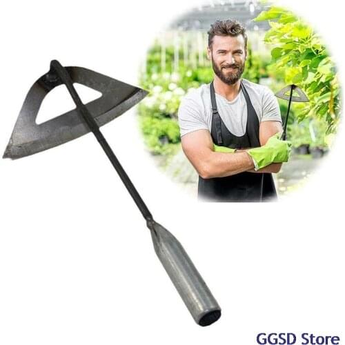 All-Steel Hardened Hollow Hoe Handheld Weeding Rake Planting Vegetables Farm Garden Agriculture Weeding Tool Dropshipping