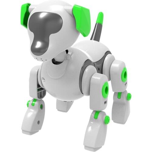RC Robot Dog Toy DIY Interactive Toy Voice Intelligent Educational Kids Toys Remote Control Toys Music Song Toy for Kids