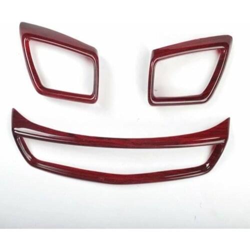 Car Inner Front Console Air Condition Vent Outlet Cover Trim Accessories for Nissan X-Trail T32 Rogue 2014-2018 2019 2020