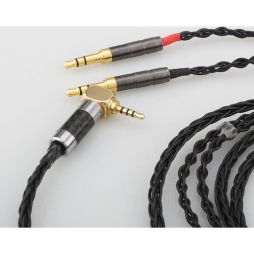 High Qaulity HC028 8 Cores Headphone Earphone Cable For Denon AH-D600 D7100 Hifiman Sundara Ananda HE1000se HE6se he400